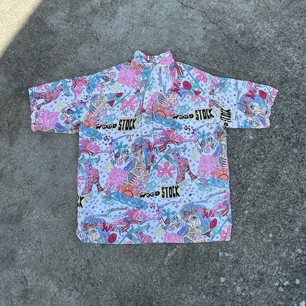 70’s Woodstock Rayon Shirt - Picture 5 of 8